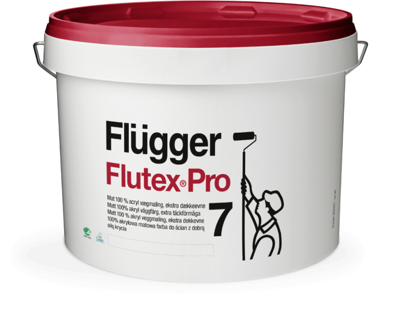 Flugger Flutex Pro 7 Акриловая краска с повышенной кроющей способностью для внутренних раборт