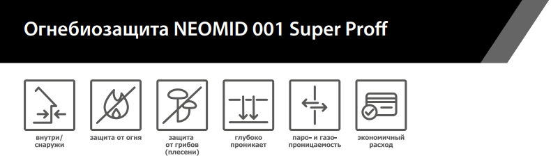Neomid 001 Super Proff Огнебиозащитный состав 1 группа
