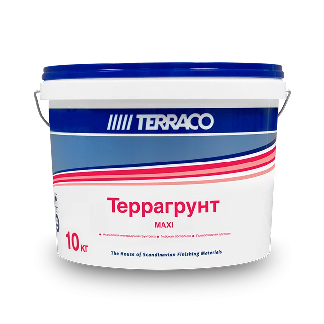 Terraco Terragrunt Maxi Грунт универсальный проникающий для фасадных и внутренних работ
