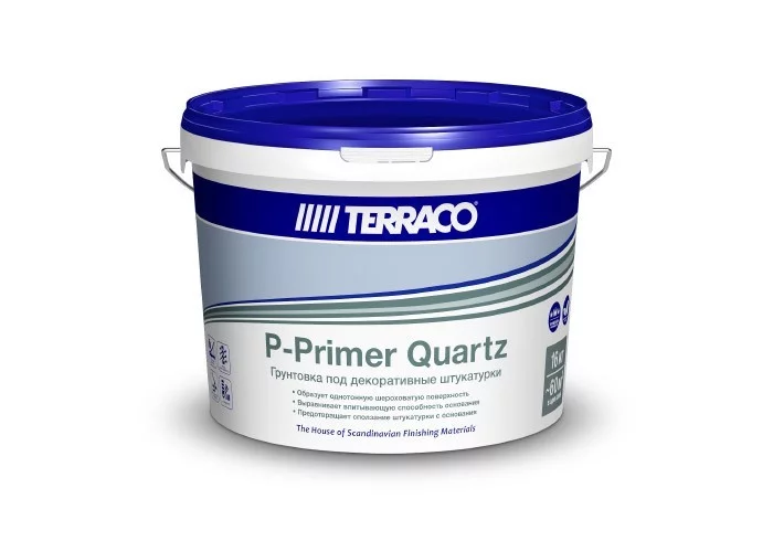 Terraco P-Primer Quartz Кварц-грунт под декоративные штукатурки