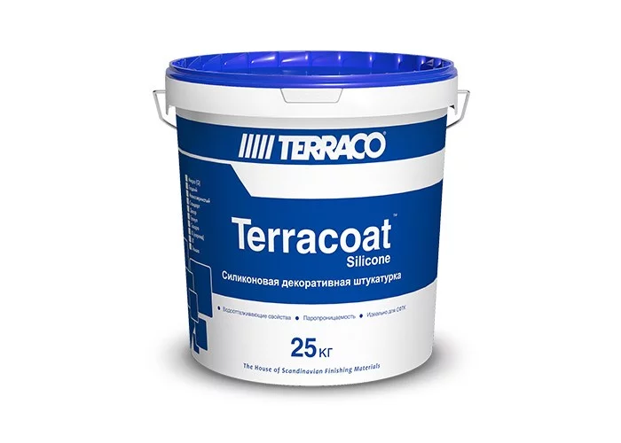 Terraco Terracoat Silicone Fine Декоративное покрытие на силиконовой основе с текстурой типа "Шагрень"