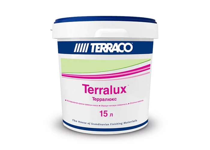 Terraco Terralux Краска акриловая износостойкая для внутренних и наружных работ