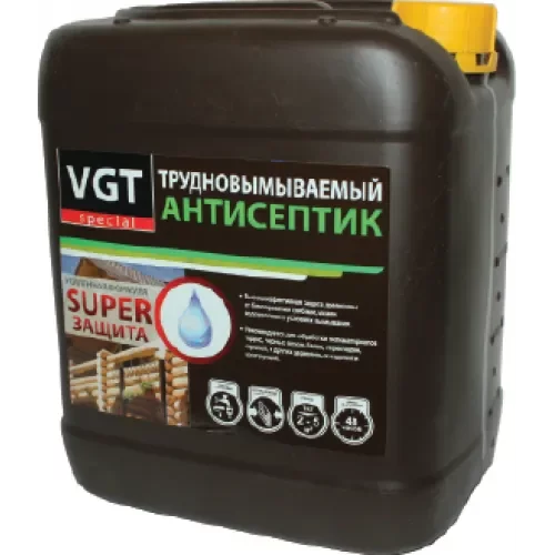 VGT Антисептик трудновымываемый, супер защита