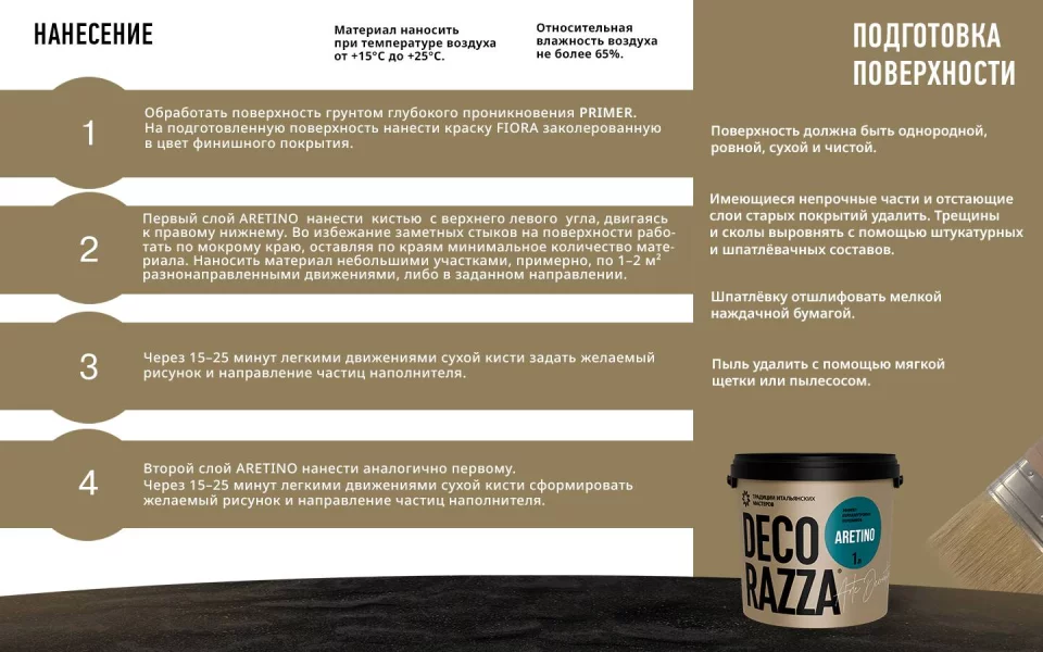 Decorazza Aretino/Декоразза Аретино покрытие с эффектом перламутровых переливов и мелкого песка