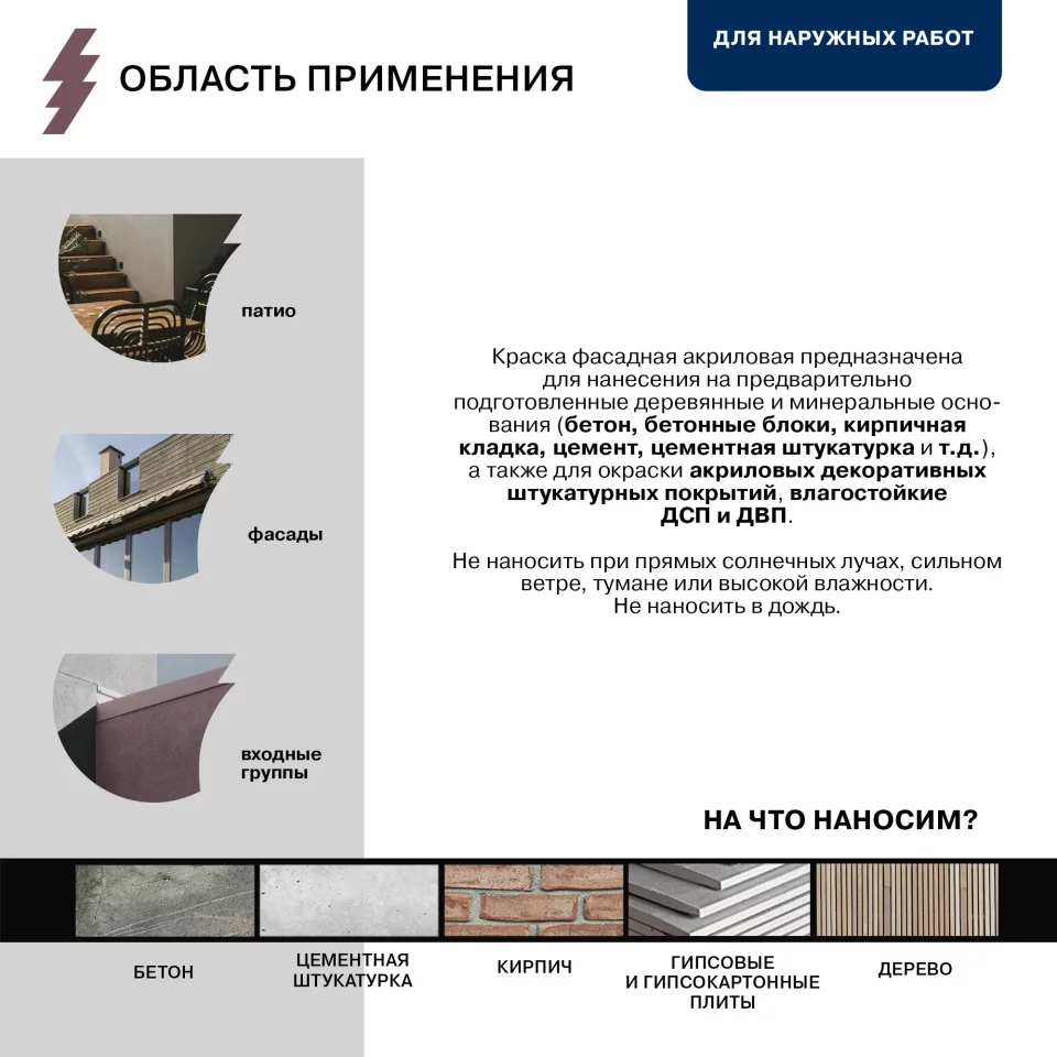 Olsta Краска Акриловая фасадная для минеральных и деревянных оснований