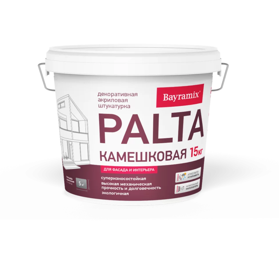 Bayramix Palta Штукатурка декоративная камешковая для фасадных и интерьерных работ
