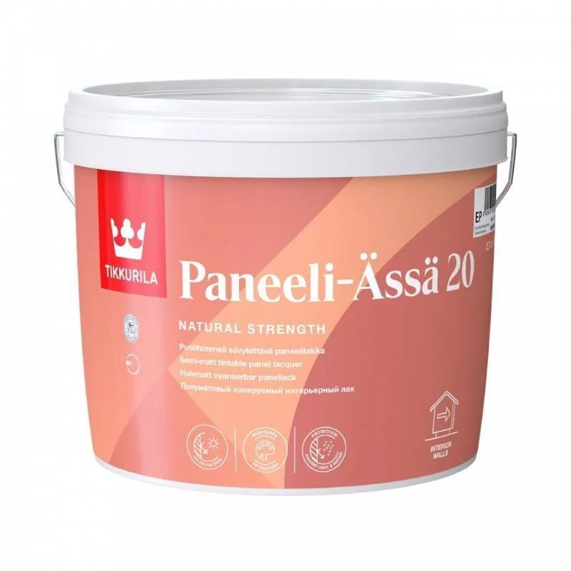 Tikkurila Paneeli Assa 20 Лак для стен акриловый полуматовый
