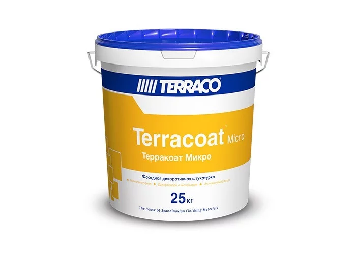 Terraco Terracoat Micro Декоративное акриловое покрытие с мелкой текстурой "Шагрень"
