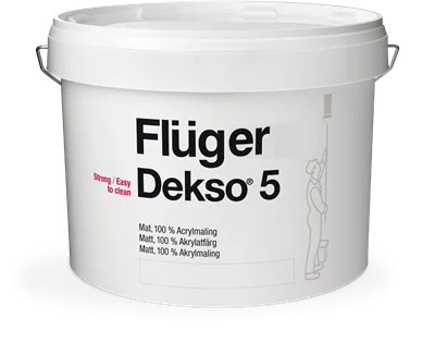 Fluger Dekso 5 Краска акриловая экстра прочная для внутренних работ