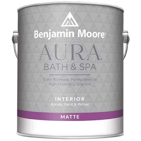 Benjamin Moore Aura 532 Bath & Spa Waterborne Interior Paint Matte Finish / Бенжамин Моор Аура краска самогрунтующуяся для помещений с высокой влажностью, матовая