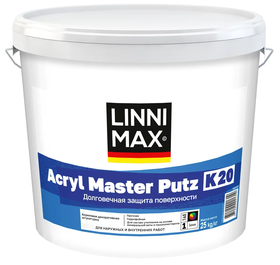 Linnimax Acryl Master Putz Штукатурка декоративная акриловая для наружных и внутренних работ