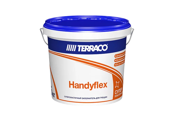 Terraco Handyflex Заполнитель эластичный окрашиваемый для ремонта трещин поверхности снаружи и внутри зданий