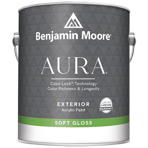 Benjamin Moore Aura 632 Waterborne Exterior Paint Semi-Gloss Finish / Бенжамин Моор Аура краска акриловая для наружных работ с низким блеском