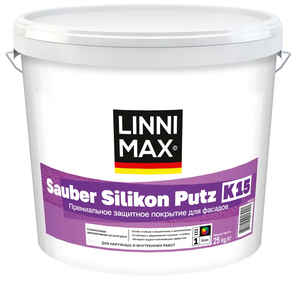 Linnimax Sauber Silikon Putz Штукатурка декоративная силиконовая для внутренних и наружных работ