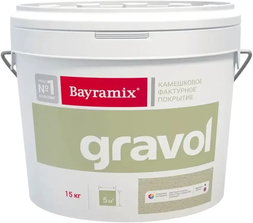 Bayramix Gravol Штукатурка камешковая для ручного и машинного нанесения, эффект шуба