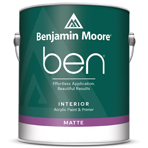 Benjamin Moore Ben W625 Waterborne Interior Paint Flat / Бенжамин Моор Бен краска самогрунтующуяся на водной основе, глубоко матовая