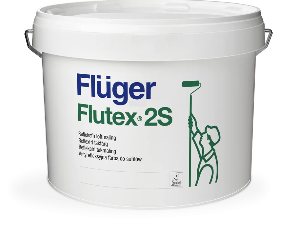 Fluger Flutex 2S Краска для потолка антибликовая, глубокоматовая
