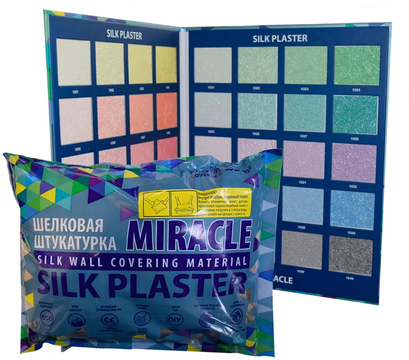 Silk Plaster Miracle / Силк Пластер Миракл жидкие обои (шелковая декоративная штукатурка)