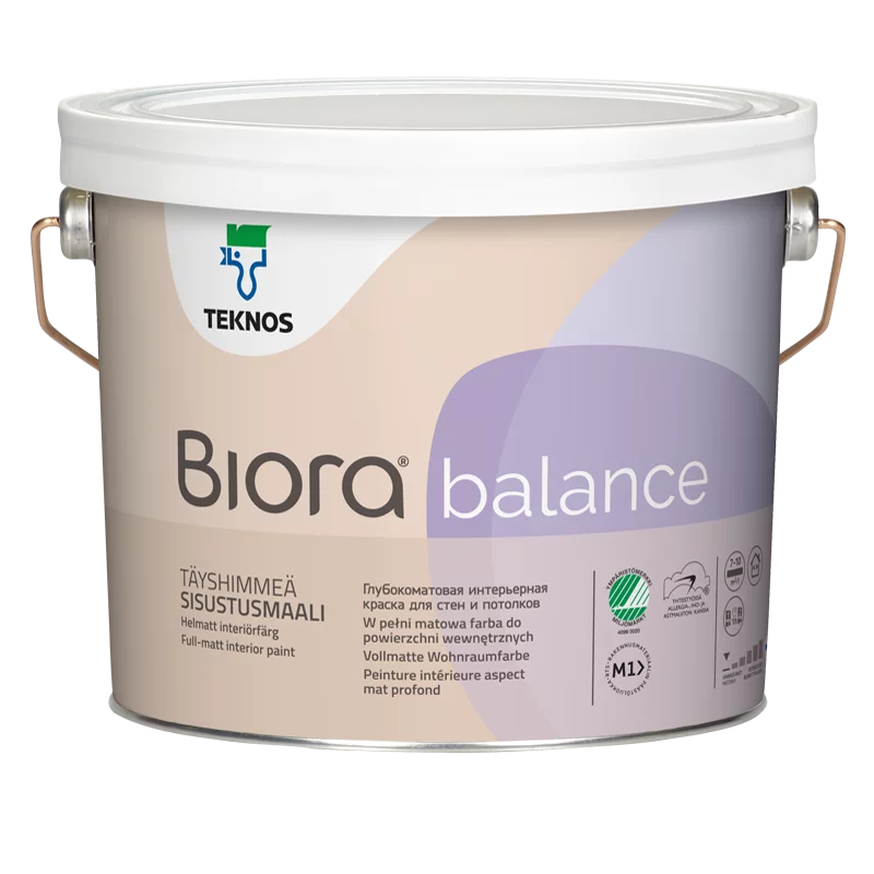 Teknos Biora Balance / Текнос Биора Баланс краска совершенно матовая для внутренней отделки