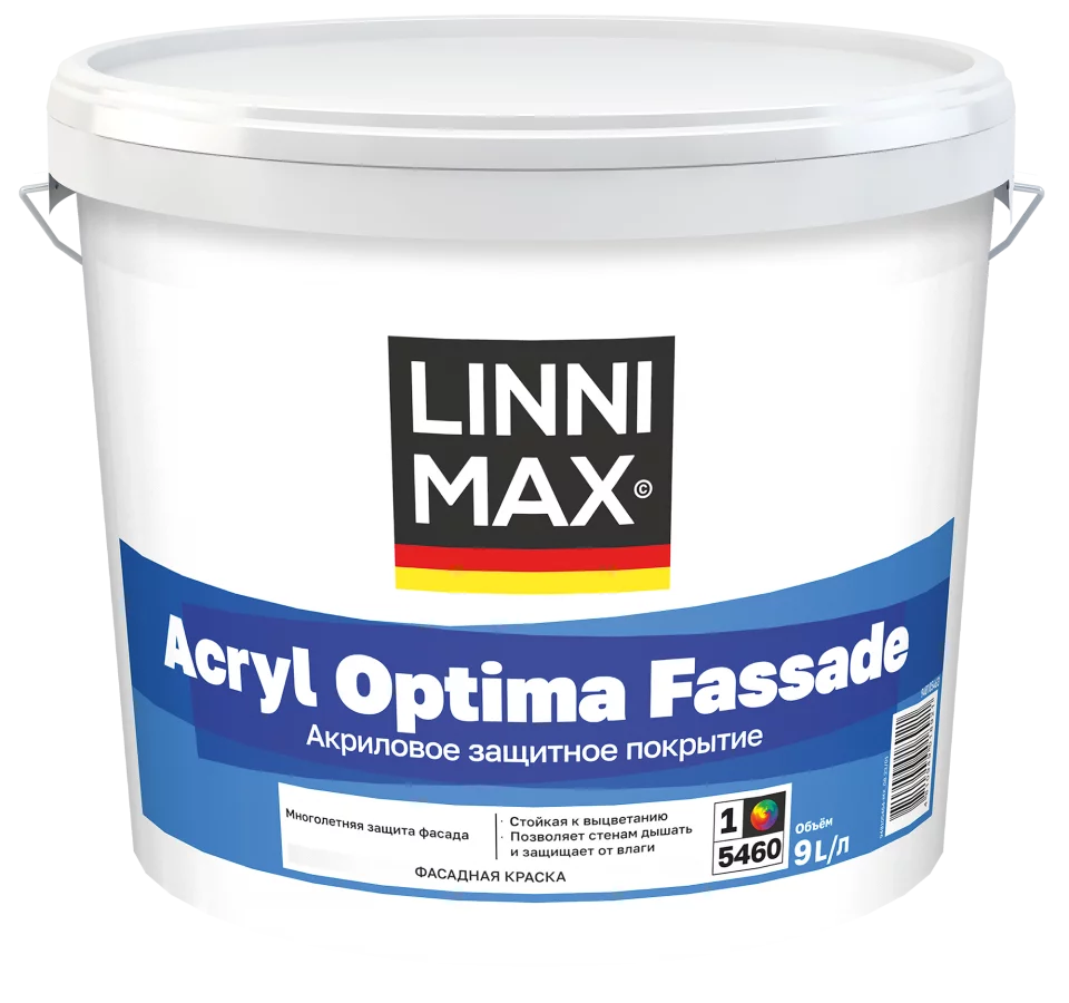 Linnimax Acryl Optima Fassade Краска акриловая для наружных работ