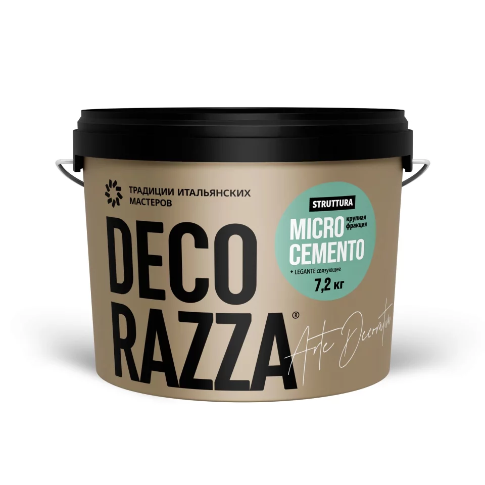 Decorazza Microcemento Struttura Legante / Декоразза Микроцемент Струттура Леганте декоративное покрытие с эффектом бетона, крупная фракция