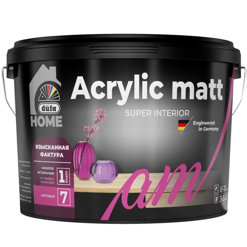 Dufa Premium Home Acrylic matt Краска для стен и потолков интерьерная