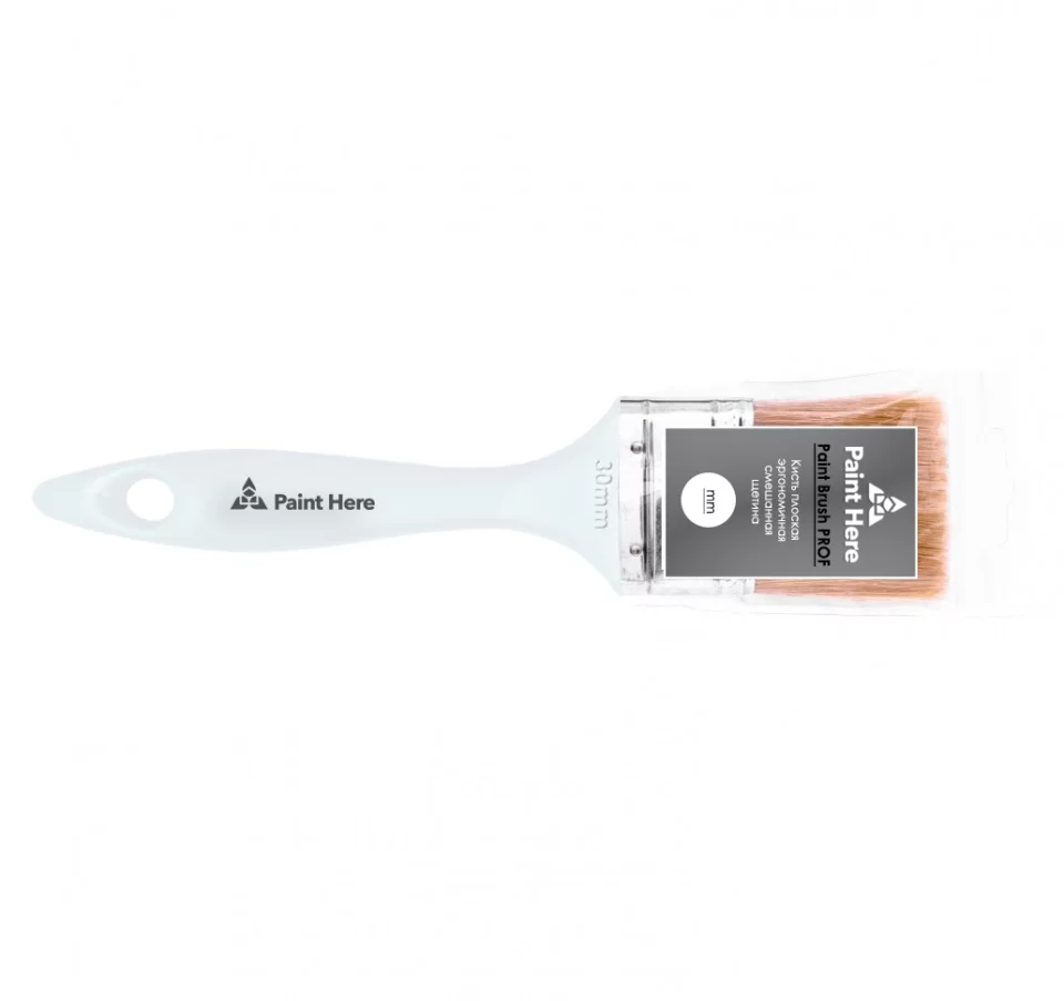 Paint Here Paint Brush PROF 1070-30 Кисть плоская смешанная щетина 30мм