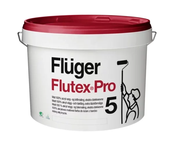 Fluger Flutex Pro 5 Акриловая краска с повышенной кроющей способностью для внутренних работ