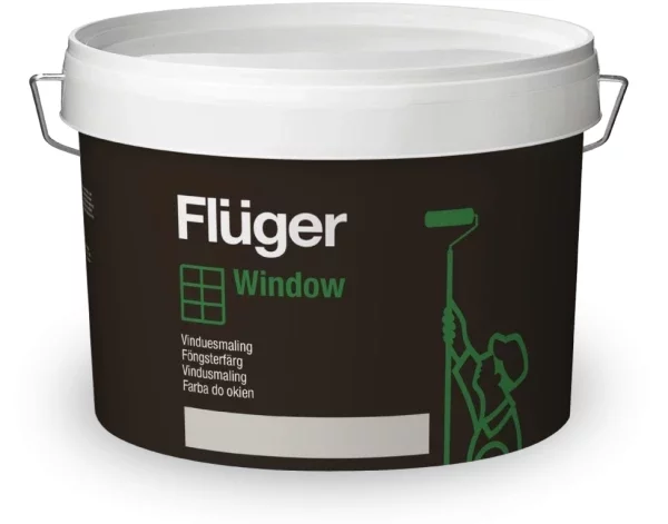 Fluger Window Краска для окон на водной основе скрывает структуру дерева