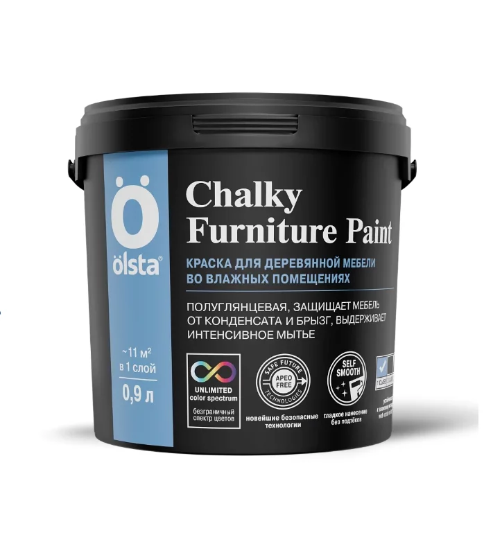 Olsta Chalky Furniture Paint Краска для деревянной мебели во влажных помещениях