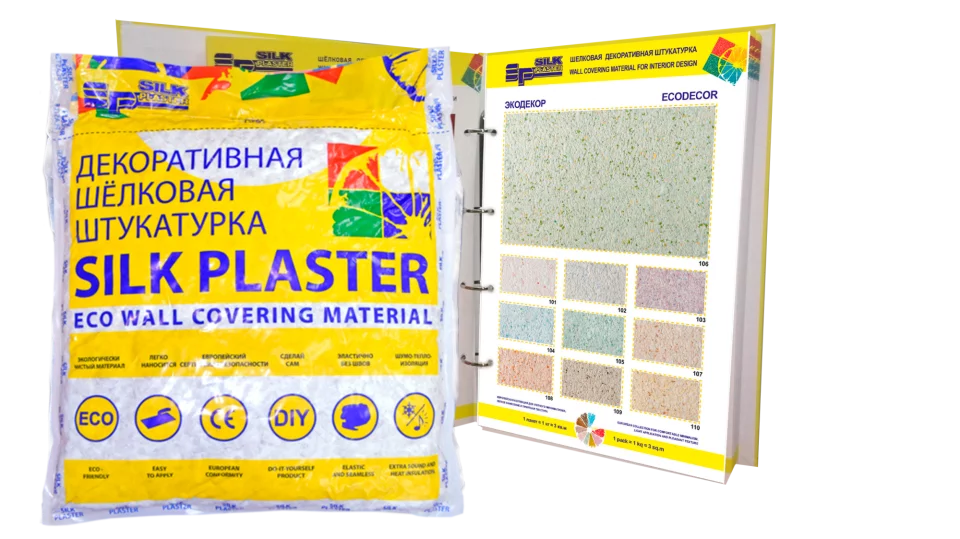 Silk Plaster Ecodecor / Силк Пластер Экодекор жидкие обои (шелковая декоративная штукатурка)