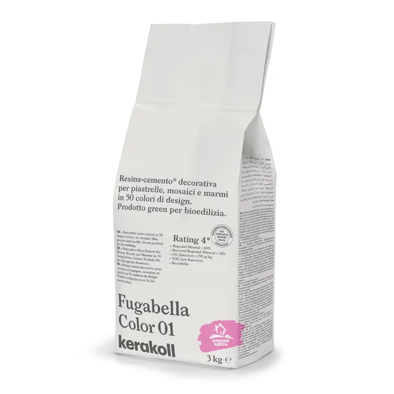Kerakoll Fugabella Color / Кераколл Фугабелла Колор затирка для керамической плитки, мозаики и мрамора сверхгладкая