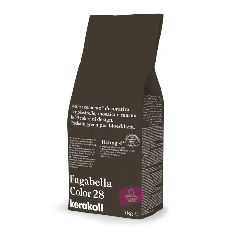 Kerakoll Fugabella Color / Кераколл Фугабелла Колор затирка для керамической плитки, мозаики и мрамора сверхгладкая