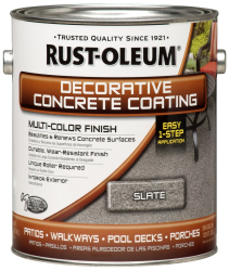 Rust-Oleum RockSolid Decorative Concrete Coating + NeverWet Покрытие декоративное с эффектом камня мультиколор для бетонных полов